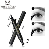 MISS ROSE Liquid Eyeliner Makeup Waterproof Black Eye Liner Pencil Long Lasting Easy To Wear Women Beauty Eyeliner Makeup Tool