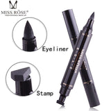 MISS ROSE Liquid Eyeliner Makeup Waterproof Black Eye Liner Pencil Long Lasting Easy To Wear Women Beauty Eyeliner Makeup Tool