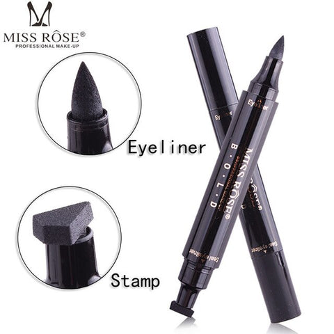 MISS ROSE Liquid Eyeliner Makeup Waterproof Black Eye Liner Pencil Long Lasting Easy To Wear Women Beauty Eyeliner Makeup Tool