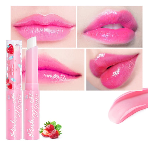 New Natural Temperature Change Color Peach Jelly Lipstick Lasting Moisturizing Sweet Cute Peach Lips Nutritious Nude Lip TSLM1