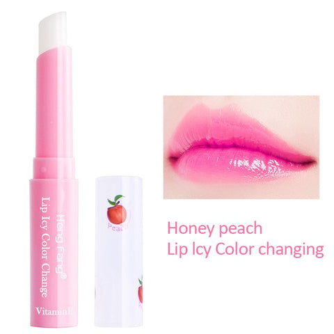 New Natural Temperature Change Color Peach Jelly Lipstick Lasting Moisturizing Sweet Cute Peach Lips Nutritious Nude Lip TSLM1