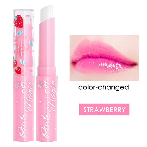 New Natural Temperature Change Color Peach Jelly Lipstick Lasting Moisturizing Sweet Cute Peach Lips Nutritious Nude Lip TSLM1