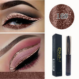 16 Color flash Liquid Eyeliner Glitter Waterproof Longlasting Makeup Eye Liner Gold Red Blue White Eyeliner Shiny Eyliner TSLM1