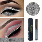 16 Color flash Liquid Eyeliner Glitter Waterproof Longlasting Makeup Eye Liner Gold Red Blue White Eyeliner Shiny Eyliner TSLM1