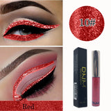 16 Color flash Liquid Eyeliner Glitter Waterproof Longlasting Makeup Eye Liner Gold Red Blue White Eyeliner Shiny Eyliner TSLM1