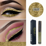 16 Color flash Liquid Eyeliner Glitter Waterproof Longlasting Makeup Eye Liner Gold Red Blue White Eyeliner Shiny Eyliner TSLM1