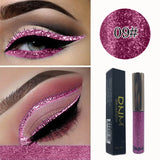 16 Color flash Liquid Eyeliner Glitter Waterproof Longlasting Makeup Eye Liner Gold Red Blue White Eyeliner Shiny Eyliner TSLM1