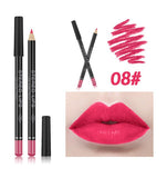 12 Colors Matte Lip Liner Pen Waterproof Smooth Lipstick Pencil Lip Tint Sexy Batom Lasting Pigments Lip Makeup Cosmetic TSLM2