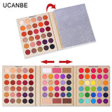 UCANBE Brand New Nude Eyeshadow Palette 18 Colors Glitter Matte Shimmer Shades Rosy Pink Eye Shadow Waterproof Beauty Makeup Kit