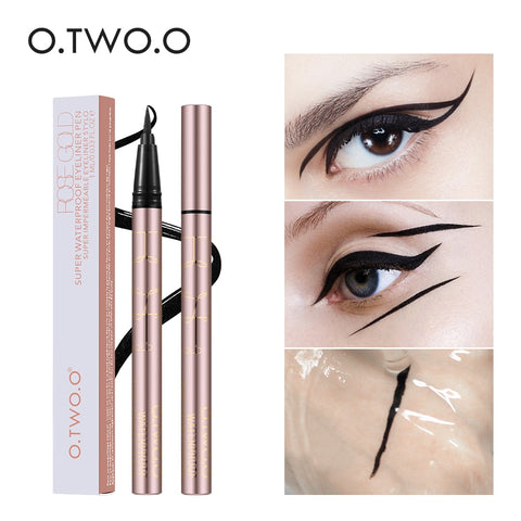 O.TWO.O Professional Waterproof Liquid Eyeliner Beauty Cat Style Black Long-lasting Eye Liner Pen Pencil Makeup Cosmetics Tools