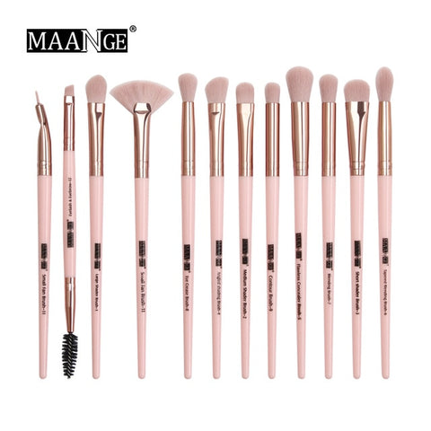 MAANGE Pro  3/5/12 pcs/lot  Makeup Brushes Set Eye Shadow Blending Eyeliner Eyelash Eyebrow Brushes For Makeup New