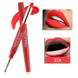 14 Color Double-end Lip Makeup Lipstick Pencil Waterproof Long Lasting Tint Sexy Red Lip Stick Beauty Matte Liner Pen Lipstick