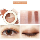 NOVO Brand Shimmer Eyeshadow Makeup Baking Long Lating 3 Color Eye Shadow Palette Waterproof Dry Wet Amphibious Cosmetic