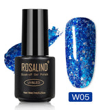 ROSALIND Hybrid Varnishes Glitter Gel Nail Polish All For Manicure Semi Permanent UV Gel Nail Lacquer Soak Off Top Base  Coat