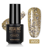 ROSALIND Hybrid Varnishes Glitter Gel Nail Polish All For Manicure Semi Permanent UV Gel Nail Lacquer Soak Off Top Base  Coat