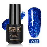 ROSALIND Hybrid Varnishes Glitter Gel Nail Polish All For Manicure Semi Permanent UV Gel Nail Lacquer Soak Off Top Base  Coat