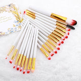 FLD 20 Pieces Makeup Brushes Set Eye Shadow Foundation Powder Eyeliner Eyelash Lip Make Up Brush Cosmetic Beauty Tool Kit