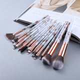 FLD5/15Pcs Makeup Brushes Tool Set Cosmetic Powder Eye Shadow Foundation Blush Blending Beauty Make Up Brush Maquiagem