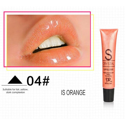 Candy Color Long Lasting Lip Gloss 12colors Makeup Waterproof Glitter Hydrating Liquid Lipstick Glitter Shimming Lip Gloss TSLM1