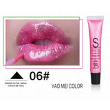 Candy Color Long Lasting Lip Gloss 12colors Makeup Waterproof Glitter Hydrating Liquid Lipstick Glitter Shimming Lip Gloss TSLM1