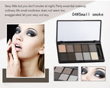 Top Quality Naked Eye Shadow Palette Brand Makeup Nude Smoky Glitter Matte Eyeshadow 10colors Eye Shadow With Eye shadow stick