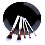 5pcs Soft Set Of Makeup Brushes kits For Highlighter Eye Cosmetic Powder Foundation Eye Shadow Cosmetics Professional Eyebrows