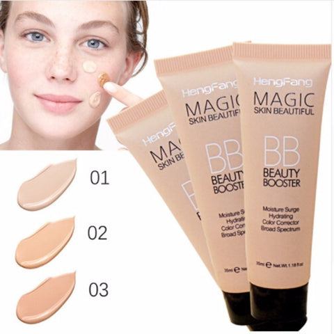 Natural Face Care Foundation BB Cream Whitening Moisturizing Concealer Nude Foundation Brighten Makeup Face Beauty TSLM1