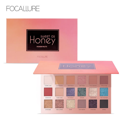 Focallure Brand Eyeshadow Palette 18 Colors Long-lasting Glitter Pigment Waterproof Easy to Wear Eye Shadow Shimmer Make up