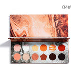 ELLESY Brand baked Eyeshadow 12 color Shimmer Eye Shadow Palette Glitter Big flash Makeup Nude Matte Shadow Waterproof Cosmetic