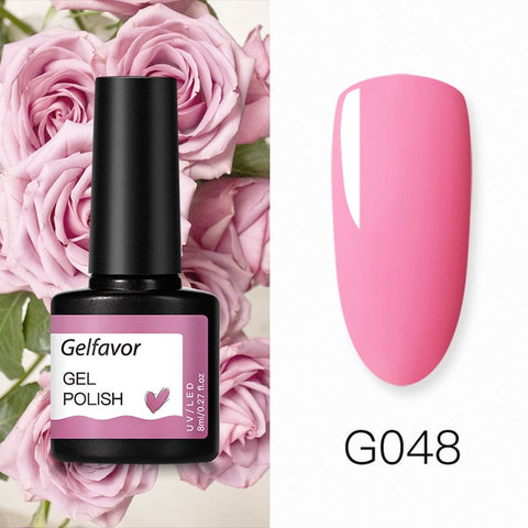 Gelfavor UV Nail Gel 8ml For Manicure Nail Set Kit UV LED  Base Top Coat For Painting Extension Nail Art Gel Varnishes Lacquer