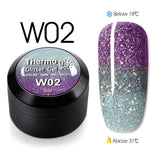 GDCOCO Temperature Change Glitter Color Gel Polish Cool Thermal Magic Effect Nail Varnish Gel Soak off UV LED Gel Lacquer