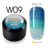 GDCOCO Temperature Change Glitter Color Gel Polish Cool Thermal Magic Effect Nail Varnish Gel Soak off UV LED Gel Lacquer