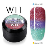 GDCOCO Temperature Change Glitter Color Gel Polish Cool Thermal Magic Effect Nail Varnish Gel Soak off UV LED Gel Lacquer