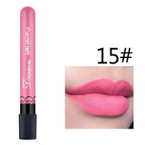 1Pcs Sexy Red Vampire Lipstick Matte Waterproof Velvet Lipgloss Liquid Lip Gloss Matte 28 Color Cosmetic Beauty Makeup Lipgloss