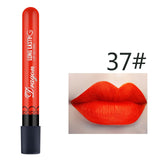 1Pcs Sexy Red Vampire Lipstick Matte Waterproof Velvet Lipgloss Liquid Lip Gloss Matte 28 Color Cosmetic Beauty Makeup Lipgloss