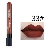 1Pcs Sexy Red Vampire Lipstick Matte Waterproof Velvet Lipgloss Liquid Lip Gloss Matte 28 Color Cosmetic Beauty Makeup Lipgloss