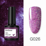 Gelfavor 8ml Gel Nail Polish Glitter For Manicure set nail art Semi platium UV LED Lamp Nail varnishes Base top coat Gel lacquer