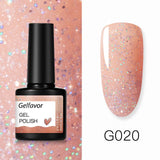 Gelfavor 8ml Gel Nail Polish Glitter For Manicure set nail art Semi platium UV LED Lamp Nail varnishes Base top coat Gel lacquer