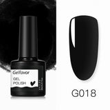 Gelfavor 8ml Gel Nail Polish Glitter For Manicure set nail art Semi platium UV LED Lamp Nail varnishes Base top coat Gel lacquer