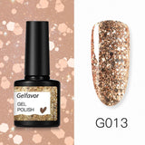 Gelfavor 8ml Gel Nail Polish Glitter For Manicure set nail art Semi platium UV LED Lamp Nail varnishes Base top coat Gel lacquer