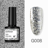 Gelfavor 8ml Gel Nail Polish Glitter For Manicure set nail art Semi platium UV LED Lamp Nail varnishes Base top coat Gel lacquer