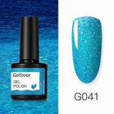 Gelfavor 8ml Gel Nail Polish Glitter For Manicure set nail art Semi platium UV LED Lamp Nail varnishes Base top coat Gel lacquer