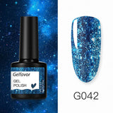 Gelfavor 8ml Gel Nail Polish Glitter For Manicure set nail art Semi platium UV LED Lamp Nail varnishes Base top coat Gel lacquer