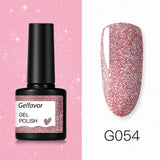 Gelfavor 8ml Gel Nail Polish Glitter For Manicure set nail art Semi platium UV LED Lamp Nail varnishes Base top coat Gel lacquer