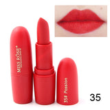 Makeup Lipstick Professional Matte Lipsticks Waterproof Long Lasting Sexy Red Lips Gloss Makeup Matte Lipsticks Beauty Cosmetics