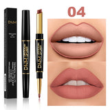 12 Colors Long-lasting Lip Liner Matte Lipsticks Double Head Lip Pencil Waterproof Moisturizing Makeup Contour Cosmetics TSLM2