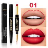 12 Colors Long-lasting Lip Liner Matte Lipsticks Double Head Lip Pencil Waterproof Moisturizing Makeup Contour Cosmetics TSLM2