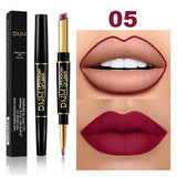 12 Colors Long-lasting Lip Liner Matte Lipsticks Double Head Lip Pencil Waterproof Moisturizing Makeup Contour Cosmetics TSLM2