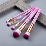 FLD 10/5Pcs Makeup Brushes Set Cosmetic Powder Eye Shadow Foundation Blush Blending Beauty Make Up of Brochas Maquillaje KIT