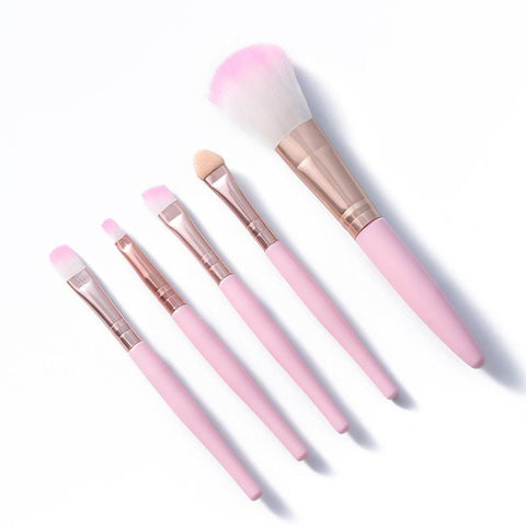 Makeup Brush Tool Set Professional Blush Foundation Liquid Eye Shadow Mixed Beauty Fiber Makeup Brush 5pcs